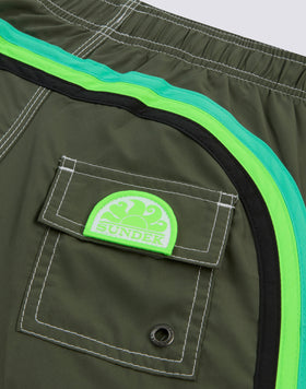 REPREVE® ELASTICATED WAIST SHORT SWIMSHORTS