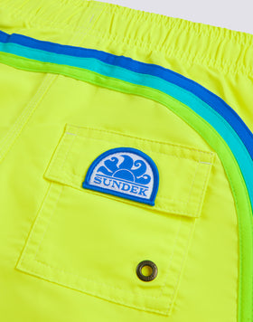 BAÑADOR NIÑO CORTO CON CINTURA ELÁSTICA ICONIC TAFFETA