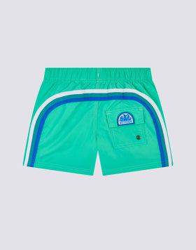 BAÑADOR NIÑO CORTO CON CINTURA ELÁSTICA ICONIC TAFFETA