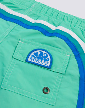 BAÑADOR NIÑO CORTO CON CINTURA ELÁSTICA ICONIC TAFFETA
