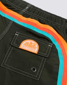 SWIMSHORTS SHORT ELASTICATED WAIST ICONIC TAFFETA