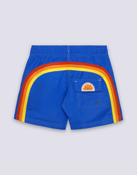 CHILDREN'S SWIM SHORTS WITH ELASTICATED WAIST ICONIC TAFFETA