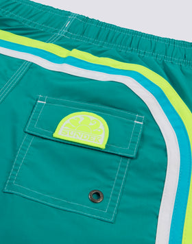 BAÑADOR NIÑO CORTO CON CINTURA ELÁSTICA ICONIC TAFFETA