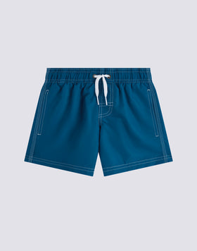 MAILLOT DE BAIN ENFANT COURT À TAILLE ÉLASTIQUE ICONIC TAFFETA