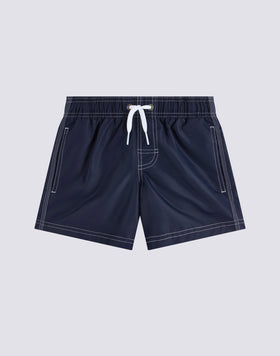 MAILLOT DE BAIN ENFANT COURT À TAILLE ÉLASTIQUE ICONIC TAFFETA