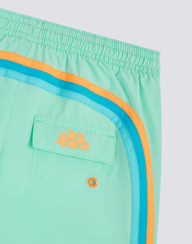 BAÑADOR NIÑO DE CINTURA ELÁSTICA EN TEJIDO ELÁSTICO