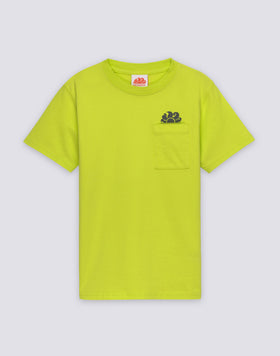 T-SHIRT BAMBINO A MANICA CORTA CON TASCA E LOGO SUL FRONTE