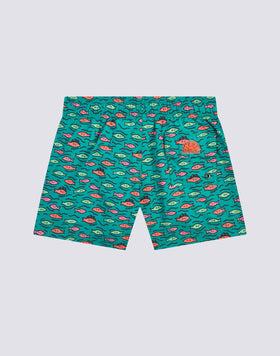COSTUME DA BAGNO CORTO VITA ELASTICATA STAMPA FISHBALL IN POLY RICICLATO