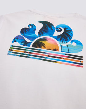 T-SHIRT CON STAMPA BIG PALM