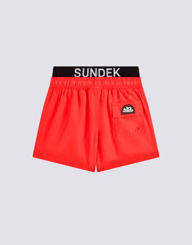 MAILLOT DE BAIN POUR ENFANT EN POLYESTER RECYCLÉ REPREVE® AVEC ÉLASTIQUE LOGO