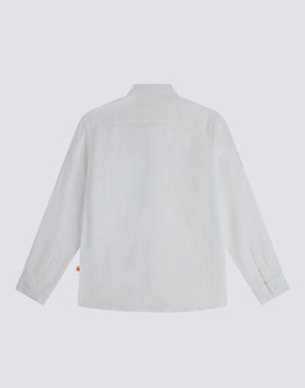 CHEMISE EN LIN À COL MANDARIN