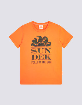 MINI NEW LOGO CREW NECK T-SHIRT WITH CAMOU PRINT