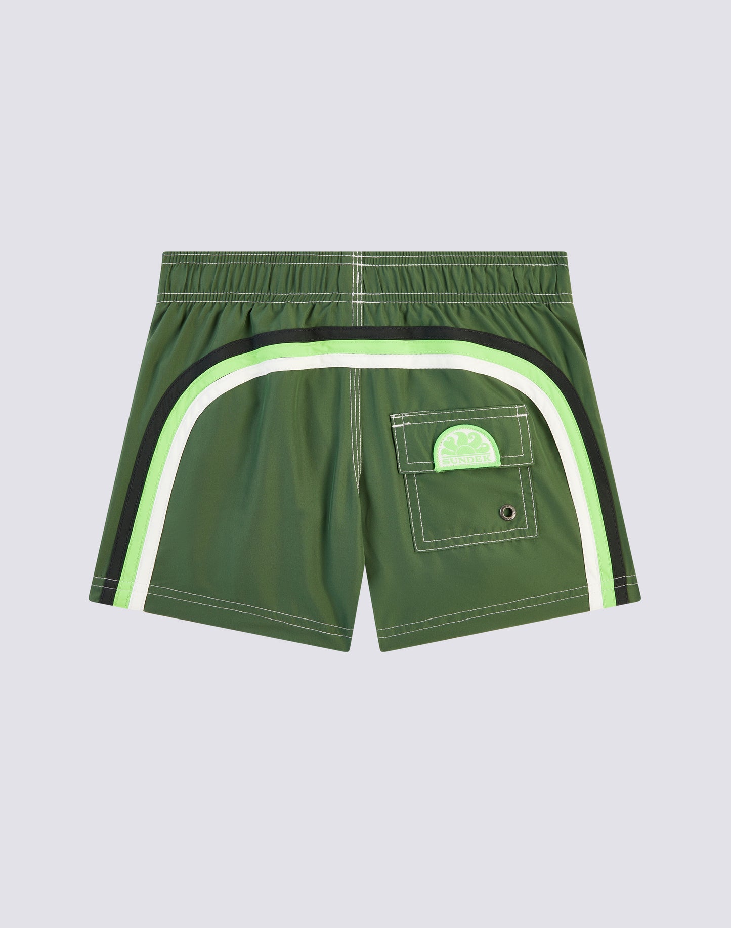 SHORT SWIM SHORTS WITH AN ELASTICATED WAISTBAND REPREVE®