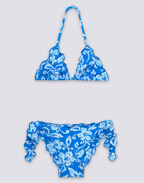 BIKINI BAMBINA CON STAMPA HIBISCUS SK23