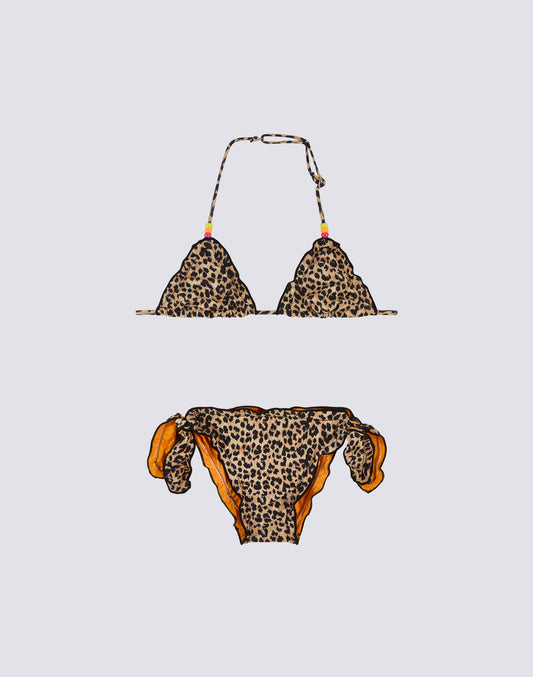 MINI MAGNOLIA BIKINI WITH SWEET LEOPARD PRINT