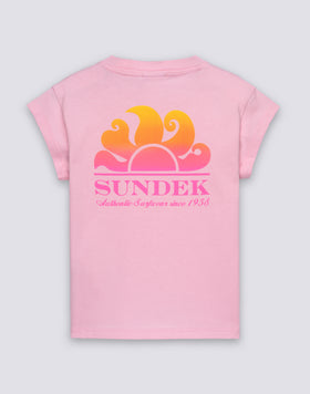 T-SHIRT FILLE AVEC LOGO DÉGRADÉ
