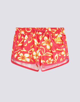 SHORT DE BAIN COURT MARGATE À IMPRIMÉ HIBISCUS