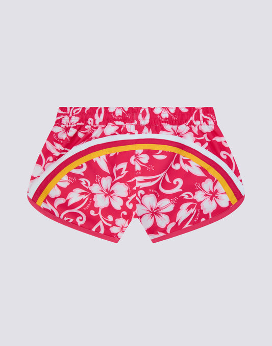 SHORT DE BAIN MARGATE POUR FILLE AVEC IMPRIMÉ HIBISCUS SK23