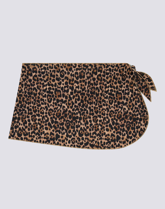 PAREO DE NIÑA CON ESTAMPADO DE LEOPARDO