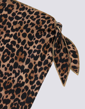 PAREO DE NIÑA CON ESTAMPADO DE LEOPARDO