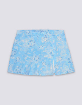 HIBI PAISLEY PRINT MINI SKIRT