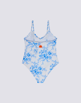 ROSE DE JOIE PRINT GIRLS' ONE-PIECE SWIMSUIT
