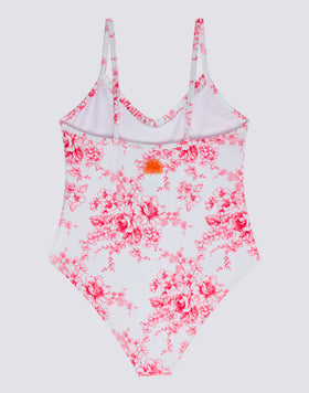 ROSE DE JOIE PRINT GIRLS' ONE-PIECE SWIMSUIT