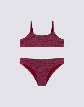 BIKINI CON TOP A FASCIA E SLIP FISSO