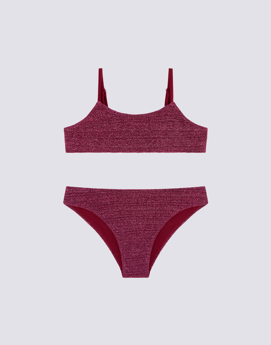 BIKINI CON TOP A FASCIA E SLIP FISSO