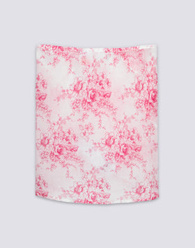 PAREO CORTO DA BAMBINA STAMPA ROSE DE JOIE