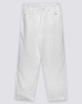 PANTALONES DE LINO CON CINTURA ELÁSTICA PARA HOMBRE