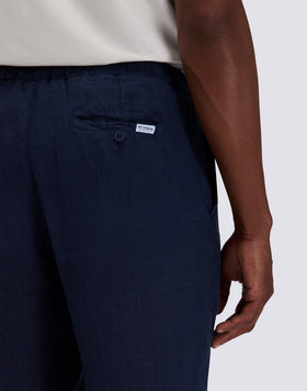 MEN'S ELASTIC WAISTED LINEN TROUSERS