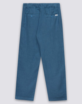 PANTALONS EN LIN À TAILLE ÉLASTIQUE POUR HOMMES