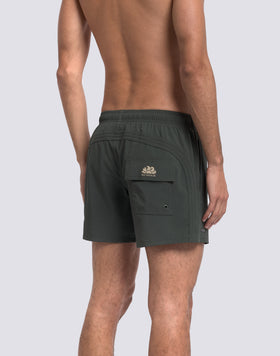 MAILLOT DE BAIN COURT À TAILLE ÉLASTIQUE GOLDENWAVE UNI 4WAY STRETCH