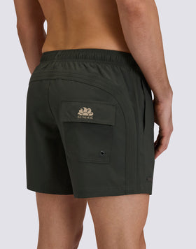 COSTUME DA BAGNO UOMO CORTO VITA ELASTICATA GOLDENWAVE TINTA UNITA 4WAY STRETCH