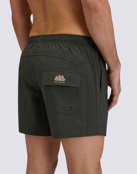 MAILLOT DE BAIN COURT À TAILLE ÉLASTIQUE GOLDENWAVE UNI 4WAY STRETCH