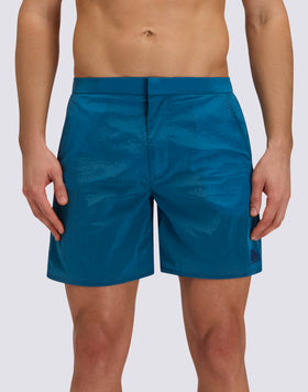 MAILLOT DE BAIN LONG POUR HOMME GOLDENWAVE AVEC TAILLE SEMI-ÉLASTIQUE EN NYLON RIPSTOP