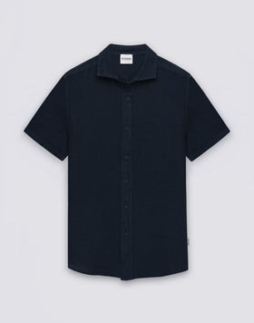 CAMICIA UOMO IN LINO A MEZZE MANICHE