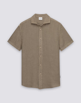 MEN'S SHORT-SLEEVED LINEN SHIRT