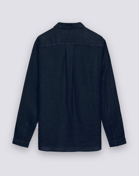 CHEMISE EN LIN TEINTE EN PIÈCE POUR HOMME