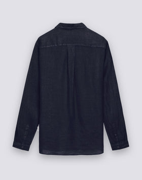 MEN'S GARMENT-DYED LINEN SHIRT