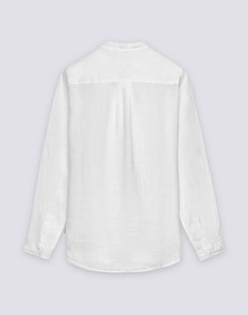 MEN'S MANDARIN SHIRT IN GARMENT-DYED LINEN