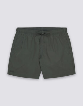 MAILOT DE BAIN SHORT POUR HOMME GOLDENWAVE TAILLE ELASTIQUÉE COLEUR UNIE EN NYLON TASLAN