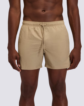 MAILLOT DE BAIN SHORT POUR HOMME GOLDENWAVE TAILLE ELASTIQUÉE COLEUR UNIE EN NYLON TASLAN