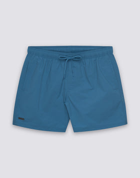 GOLDENWAVE MEN'S SHORT SWIMSUIT WITH ELASTIC WAIST, SOLID COLOR, NYLON TASLAN, COTTON TOUCH