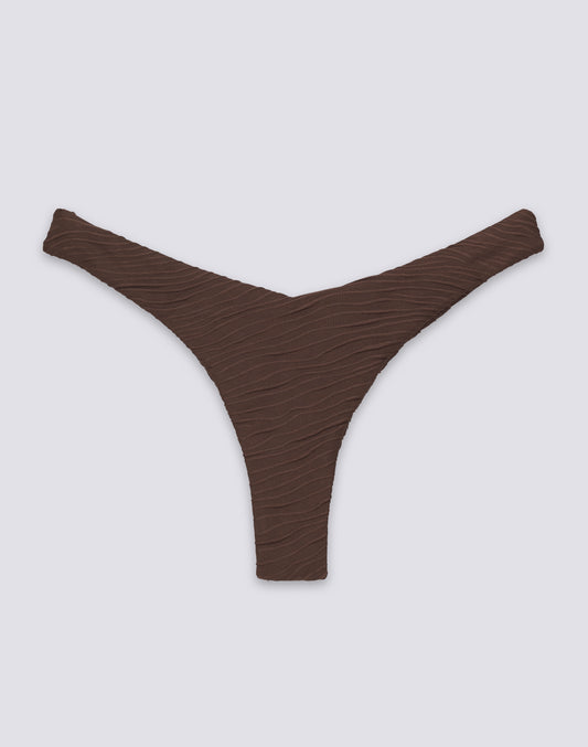 LOREN - SLIP DE BIKINI À TAILLE HAUTE ET COUPE ÉCLAIRÉE