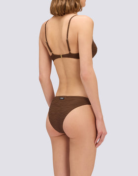 ELODIE - WAVE EFFECT JACQUARD BRALETTE BIKINI TOP