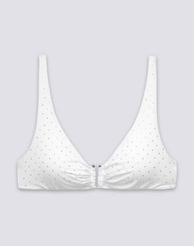 BRALETTE BIKINI TOP WITH RHINESTONES