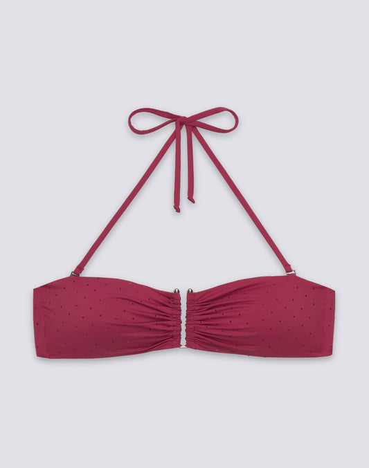 STRASS BAND BIKINI TOP