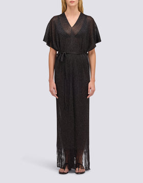LONG KAFTAN WITH V-NECK